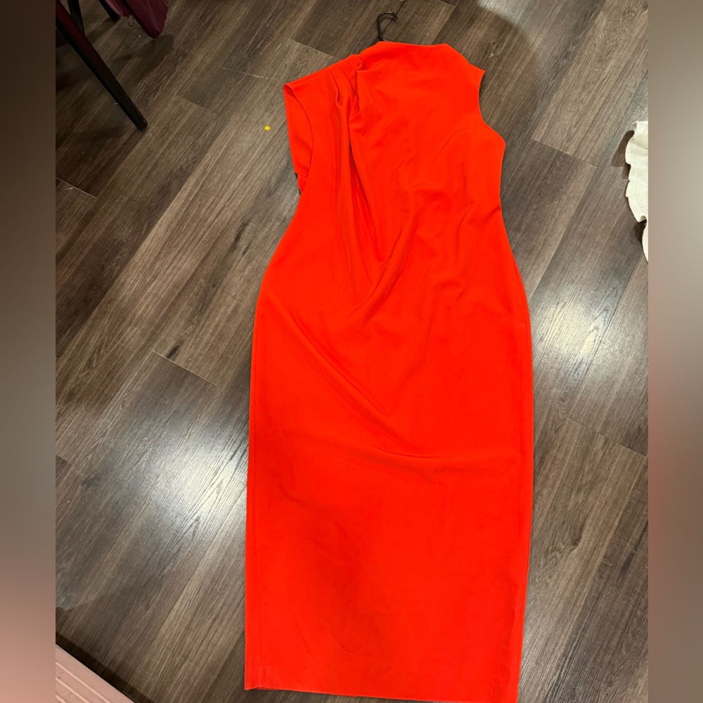 Gabi Fresh - Orange asymmetrical long column dress